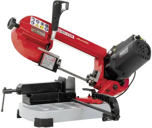 Holzmann Maschinen Mobile Metallbandsäge BS125M 230V - Leistungsstark und Mobil - Sägen von Eisen, Stahl und mehr mit der leichten BS125M. Ideal für Montage und Baustellen, mit einfacher Sägeblattspannung über Drehknauf.