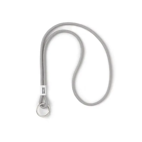 Pantone Design-Schlüsselband Key Chain Long - Robuster und farbenfroher Schlüsselanhänger in Silber, ideal für Schlüssel und Ausweise