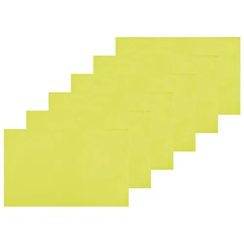 Bestlivings 6er Set Tischsets Platzset Tischuntersetzer Platzdeckchen Tischdeko Tischmatte Essensunterlage Maße 30x45 cm, Farbe: grün - olivgrün