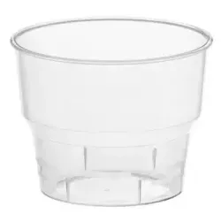 Papstar Trinkbecher, glasklar 12144 , 1 Packung = 15 Trinkbecher