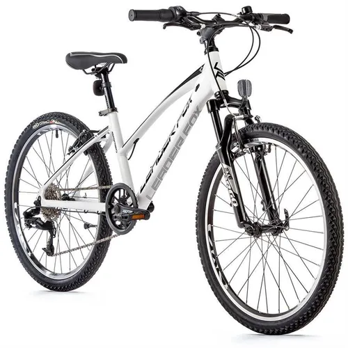 Zoll Alu Mountainbike Leader Fox Spider Girl 8 Gang S-Ride MTB Weiss matt 24
