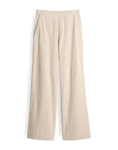 OPUS Damen Wide Leg Pants | MILENI Cargo Wide Leg Jogpants aus Cord Soft Cream, 44