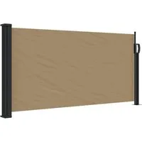 vidaXL Ausziehbare Seitenmarkise 100x500cm taupe von vidaXL