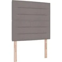 vidaXL Kopfteil Linien Design Taupe 100 cm - Kopfteil im modernen Linien Design, höhenverstellbar und aus langlebigem Vliesgewebe für Komfort und Stil in jedem Schlafzimmer.