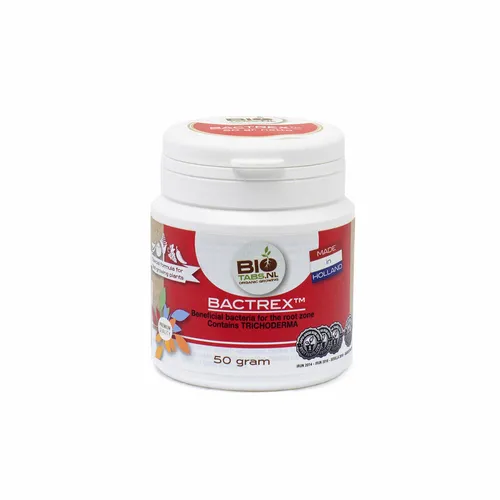 Bio Tabs Bactrex 50g - Organischer Dünger mit Trichoderma - Nährstoffe, Dünger & pH-Kontrolle: Hochwirksamer organischer Dünger, ideal für alle Pflanzenarten, fördert das Wurzelwachstum und die Bodenqualität.