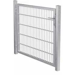 Alberts Einzeltor Flexo feuerverzinkt 40x40 - Einfahrtstor aus robustem Stahl mit 1500 mm Breite und 1600 mm Höhe, ideal für sichere und stilvolle Zugänge im Garten.
