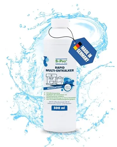 S-Pro® Rapid Multi Entkalker Kaffeemaschine & Kaffeevollautomat Universal Kalklöser 500 ml