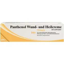 Panthenol Wund-und Heilcreme Jenapharm 100 G - Arzneimittel zur Unterstützung der Wundheilung, ideal bei oberflächlichen Hautschädigungen. Enthält Dexpanthenol für schnelle Regeneration und Linderung.