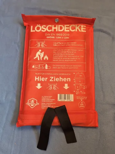 Löschdecke Feuerlöschdecke 1 m x 1 m von Contrablaze