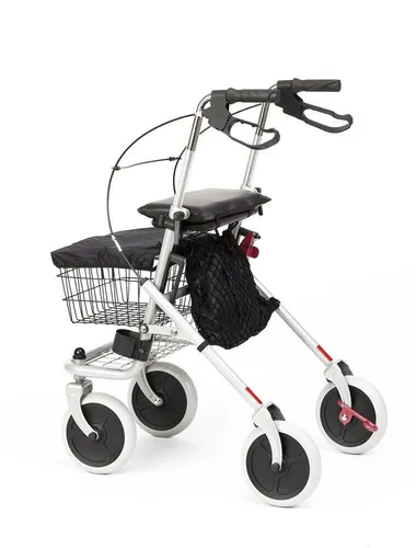 RUSSKA Rollator Russka Silber Metall