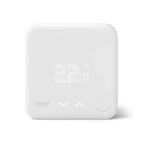 tado V3+ Smartes Thermostat - Für Heizkessel, Gasetagenheizungen und Fußbodenheizungen, spart Geld mit Geofencing und intelligenten Zeitplänen