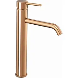 Rea Waschtischarmatur LUNGO ROSE GOLD HIGH - Touch-On-Wasserhähne für Badezimmerwaschbecken, elegantes Design in Rose Gold, ideal für stilvolle Badezimmer und einfache Handhabung durch Einhebel-Mischbatterie.