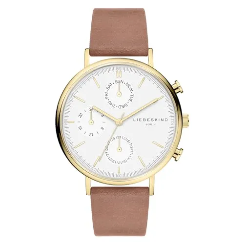 Liebeskind Berlin Armbanduhr LT-0381-LM IP Gold braun in braun von Liebeskind Berlin