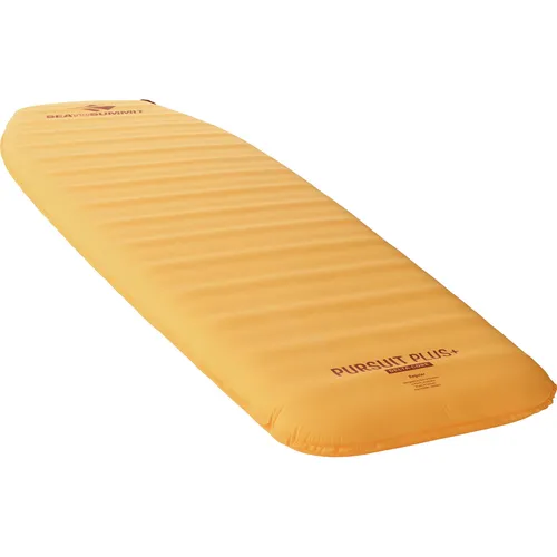 Pursuit Plus S.I. - Isomatte zinnia orange L - Isomatte für Komfort-Backpacker, selbstaufblasend mit 7,5 cm Dicke und innovativer Delta Coring Konstruktion für hohen Komfort und geringes Gewicht, ideal für drei Jahreszeiten.