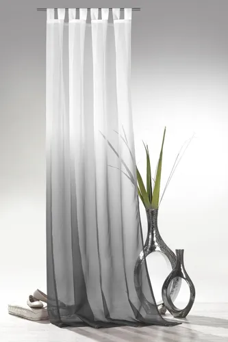 Weckbrodt Vorhang Maischa, transparent mit Farbverlauf - Fertiggardinen aus transparentem Voile mit elegantem Farbverlauf, pflegeleicht und leicht aufzuhängen für ein harmonisches Wohnambiente.