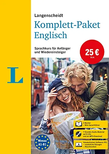 Langenscheidt Komplett-Paket Englisch: Sprachkurs mit 2 Büchern, 6 Audio-CDs, MP3-Download, Software-Download: Sprachkurs für Einsteiger und Fortgeschrittene