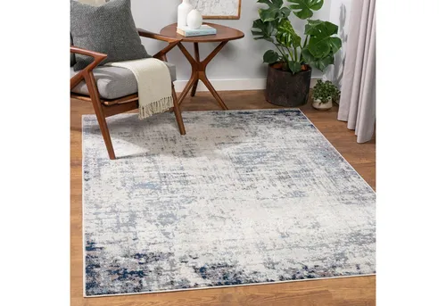 Livabliss Kurzflorteppich Blau, 160x215 cm - Moderne Teppiche, Oeko-Tex® Standard 100 zertifiziert, ideal für stark frequentierte Innenräume und pflegeleicht – perfekt für Familien mit Kindern und Haustieren.