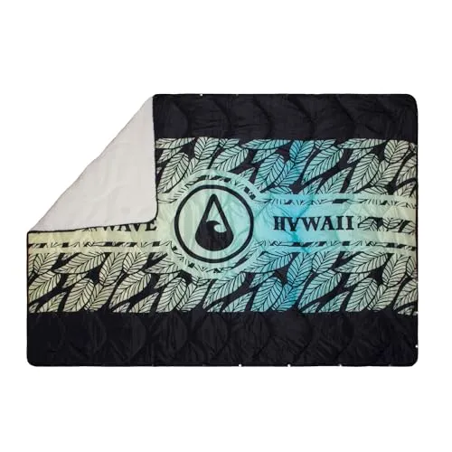 Produktbild WAVE HAWAII 4-in-1 Multifunc Outdoor-Decke 200 x 140cm I Hochwertige Wasserabweisende Multifunktionsdecke I Picknickdecke, Strandtuch & Reisedecke I Robust, warm & kuschlig I Camping, Vanlife & Garten