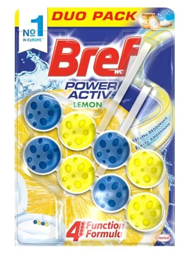Bref Power Activ Duplo Zitrone Korb WC-Paket 2 x 50 gr – Total: 100 gr