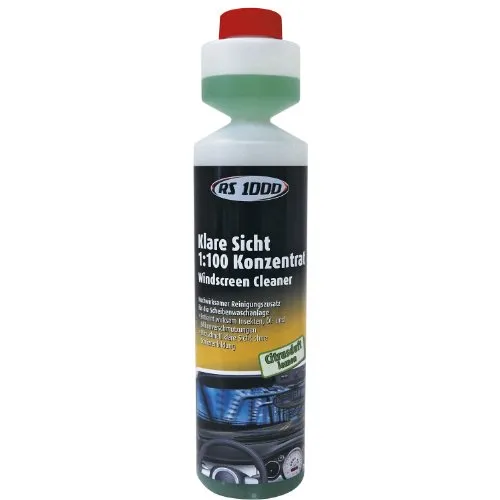 RS 1000 57331 Scheibenreiniger Konzentrat 250ml - Autopflege & Motorradpflege - Hochkonzentriertes Reinigungsmittel für streifenfreie Sicht und perfekte Sauberkeit bei allen Wetterbedingungen.