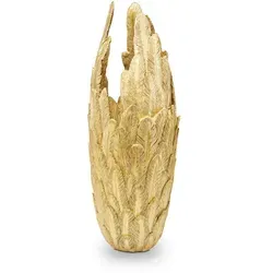 Kare Design Vase Feathers, Gold in gold von KARE