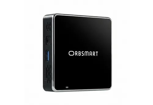 Orbsmart S89L Android 14 TV Box 4K HDR Mediaplayer - Mini-PC mit offenem Android 14, 4K HDR Unterstützung und WiFi 6 für blitzschnelle Streaming-Erlebnisse. Inklusive Airmouse für bequeme Steuerung und maximale App-Vielfalt.