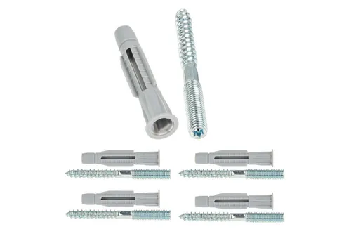 tecuro Stockschraube Stockschraube M8 / M10 - Stahl verzinkt, mit Universal Hohlraumdübel