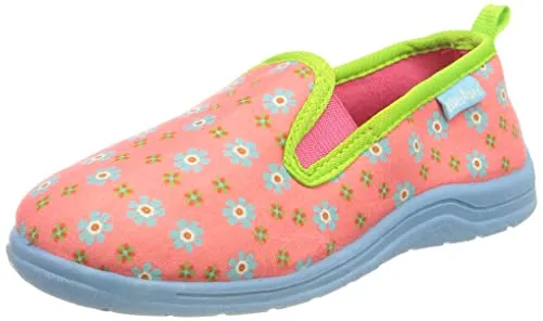 Playshoes Hausschuhe Unisex Kinder Hausschuh, Blumen, 30/31 EU