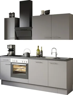 Optifit Küchenzeile ohne Geräte Mats825 210 cm