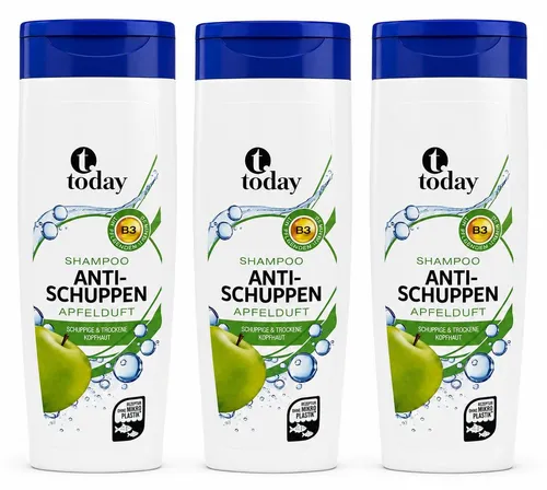 today Anti-Schuppen Shampoo Apfelduft – 300 ml (3 Pack)