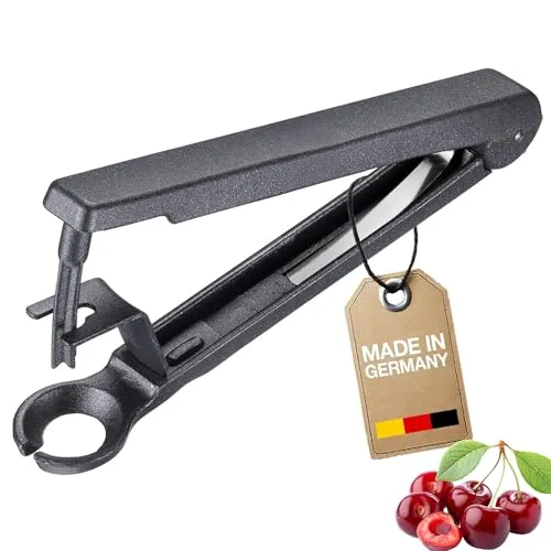 Westmark Kirschentkerner Kernex Black Edition – Entsteiner für Kirschen – Handliche Einmachhilfe – Anthrazit