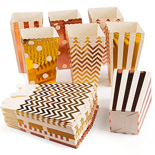 VIBIRIT 72 Stück Popcorn Boxes Candy Container, Popcorn Tüten Klein Candy Bar Zubehör Tüten Pappe für Snacks Partytüten Behälter für Party Geburtstag Hochzeit Geschenk