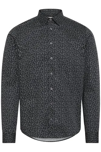 CASUAL FRIDAY CFTauson Herren Langarmhemd Black Beauty, Größe M