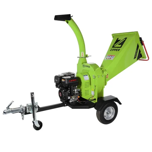 Zipper Benzin-Häcksler ZI-HAEK15000 - Leistungsstarker Benzin-Häcksler für effizientes Zerkleinern von Gartenabfällen, robust und mobil für den flexiblen Einsatz im Freien.