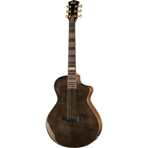 Cort Modern Black B-Stock - B-Stock Westerngitarre mit massiver Sitka-Fichtendecke und Mahagoni-Korpus, ideal für anspruchsvolle Musiker; inkl. Deluxe Hardcase und Fishman Matrix Infinity Preamp System.
