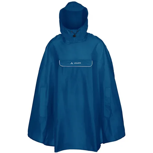 VAUDE Valdipino Poncho - Funktionsjacken: Leichter, umweltfreundlicher Rad-Regenponcho, der sich platzsparend verstauen lässt und optimalen Nässe-Schutz bietet.