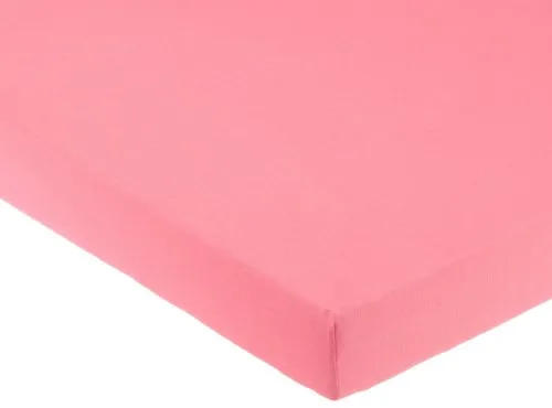 Pinolino 540002-9 - Spannbetttuch für Kinderbetten, Jersey, altrosa