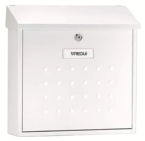 ARREGUI Premium Maxi E5611 Briefkasten aus Verzinktem Stahl - Wandbriefkasten in Größe L mit großem Fassungsvermögen für Zeitschriften und C4-Umschläge, witterungsbeständig und einfach zu montieren, ideal für jede Wohneinheit.