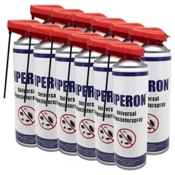 IPERON Insektenspray 12 x 500 ml - Effektive Schädlingsbekämpfung - Insektizide: IPERON® Universal Ungezieferspray bietet sofortige Wirkung gegen fliegende und kriechende Insekten. Perfekt für Innenräume dank multifunktionalem Sprühkopf und breitem Wirkspektrum.