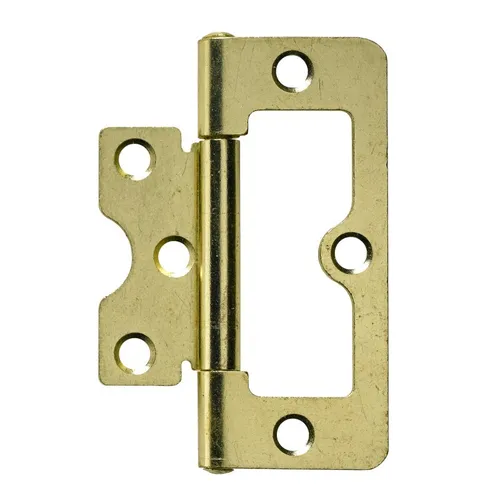 Hettich Lamellentürscharnier, 75 x 32 mm, vermessingt, 2 Stück (2,25 EUR/Stück)