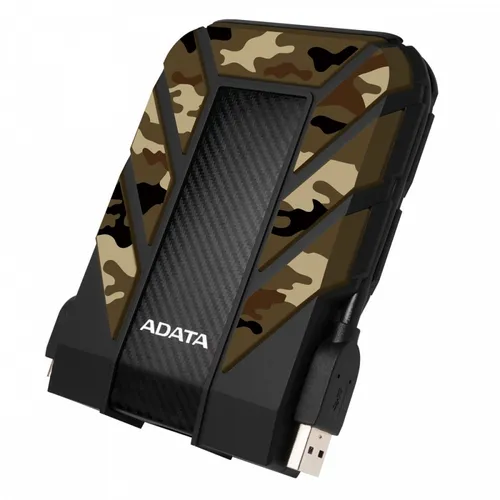 ADATA HD710P - Externe Festplatte 2TB in Braun - Externe Festplatte mit 2 TB Speicher, stoßfest und wasserdicht, ideal für unterwegs und für den Schutz Ihrer Daten.