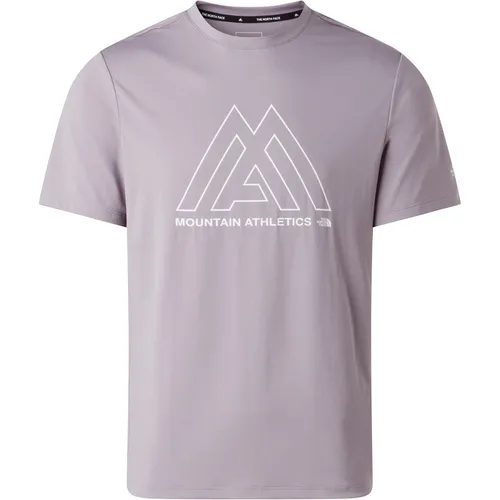 The North Face M MA 24/7 Short Sleeves Tee - Sportliches Funktionsshirt für Männer, ideal für Fitness und Joggen. Pflegeleichtes Material sorgt für angenehmen Tragekomfort. Mit modischem Logodruck und Rundhalsausschnitt.