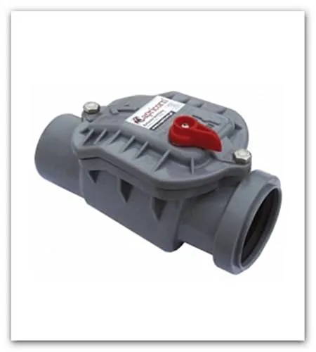 Capricorn DN50 mm-mit Edelstahlklappe, 9-5000-050-00-03-03, Grau