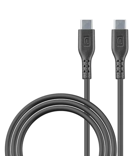Männlich Gerade USB C auf USB C bis 45 W 2 m Power Data Cable (Schwarz)