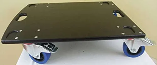 ADAM Hall Schwerlast Rollbrett 720 kg Tragkraft, 18 mm Multiplex, 4 x 100 mm Lenkrollen mit Feststellbremse, Transportroller Möbelhund Möbelroller (GR-2 = 63 x 48 x 15 cm, 4 x 100 mm BREMS)