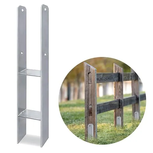 Gartenwelt Riegelsberger H-Pfostenträger 91 x 600/6 Bodenhülse Pfostenanker Pfostenschuh Anker Carport feuerverzinkt