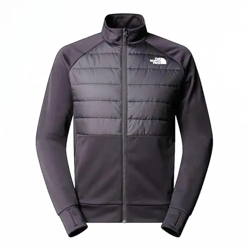 The North Face Fleecejacke W REAXION 2.0 HYBRID JACKET - Funktionsjacke aus 100% Polyester, maschinenwaschbar und ideal für sportliche Aktivitäten, Größe XL, in stylischem TNF Black Heather.