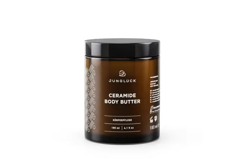 JUNGLÜCK Bodylotion Ceramide Body Butter - duftneutral mit 5 Ceramiden, 1-tlg., Reichhaltige Feuchtigkeitspflege für den Körper