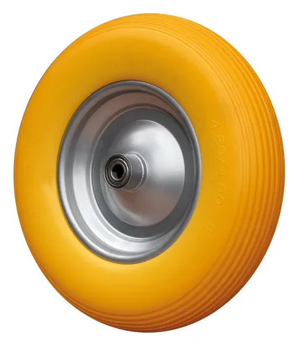 Capito Rad vollgeschäumt 400/100 Kugellager und Achse 17 mm - Transportgeräte & Zubehör, robustes vollgeschäumtes Rad für hohe Tragfähigkeit und wartungsfreien Einsatz.