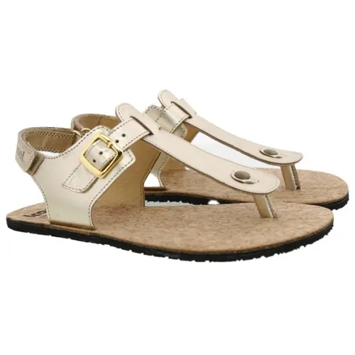 KOEL Barefoot Ariana METALLIC Sandalen - Größe 39 EU - Wanderschuhe in schickem Champagne, ideal für Komfort und Stil bei Outdoor-Aktivitäten.